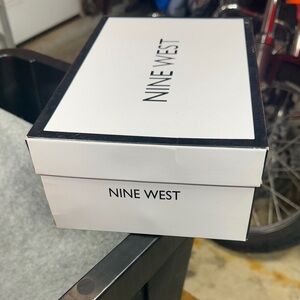 Nine West White and Black Shoe Box